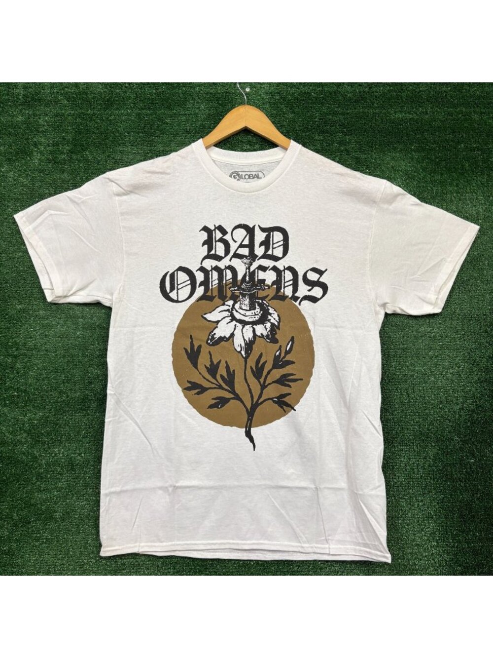 Bad Omens Sword Flower Heavy Metal Band T-Shirt Size Large